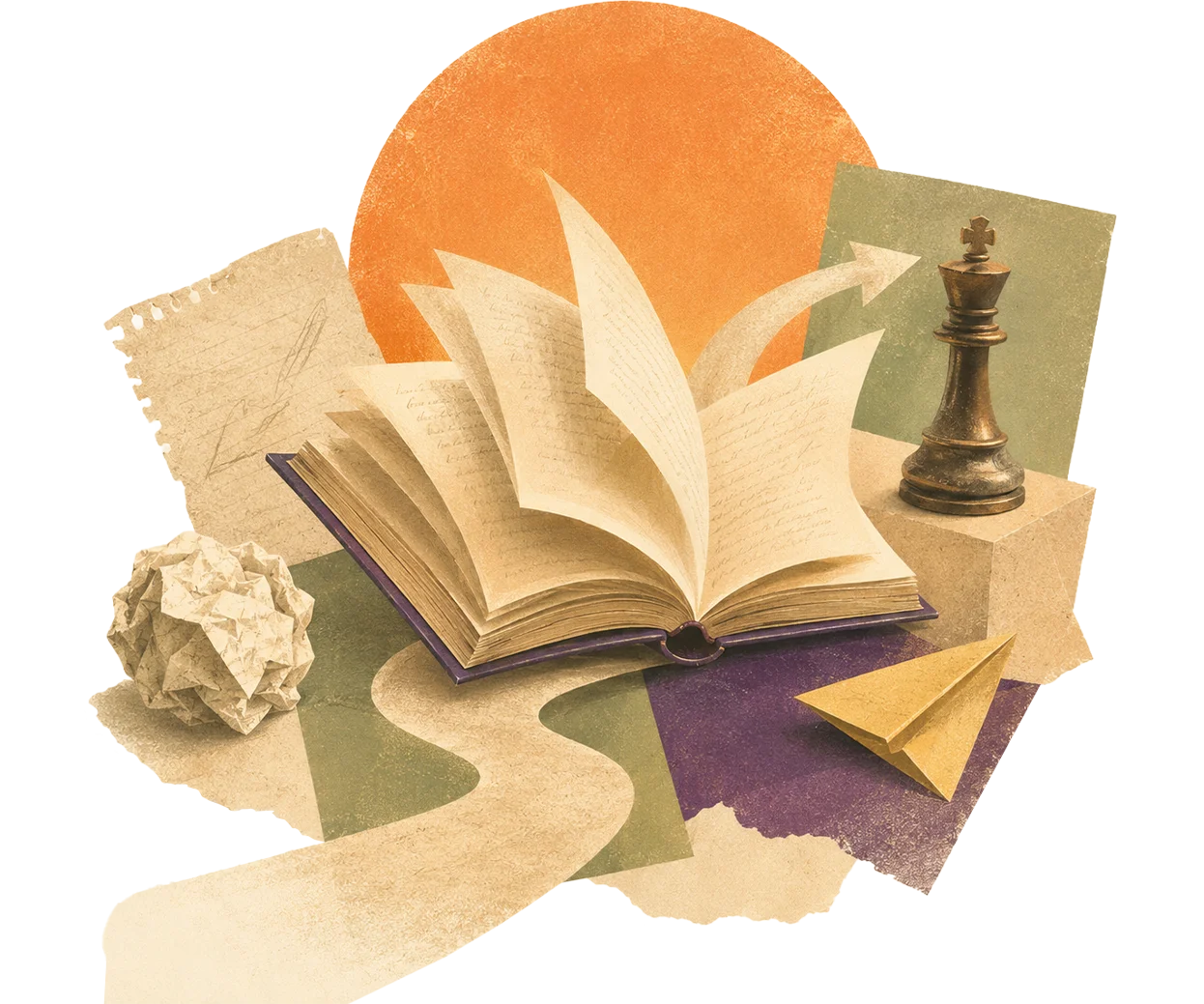 After: structured funnel with Idea, Writing, Publishing, and Authority