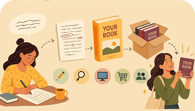 Published brand and books illustration